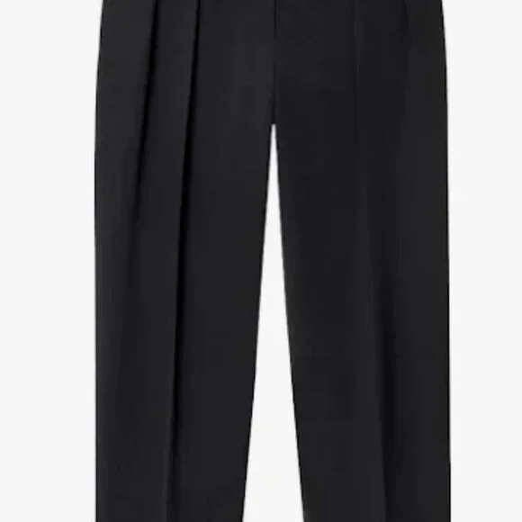 COS Fluid Tailored Black Trousers NWT Size 44 Minimal Wide Leg Pants - Picture 2 of 5